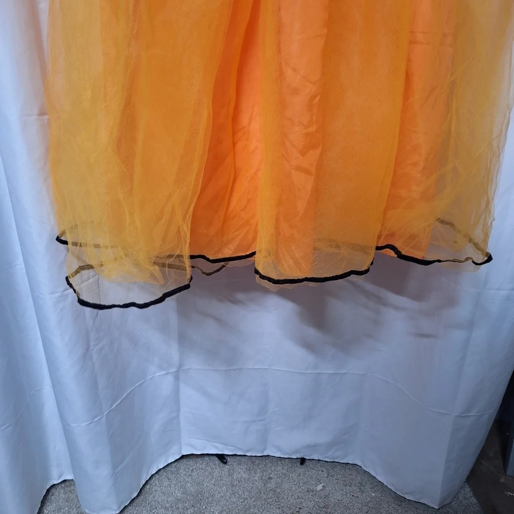 Charming Halloween Costume - Black and Orange  Dress  Dress-up